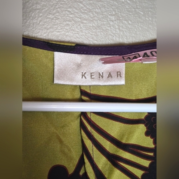 Kenar 100% Silk Boho Chic Empire Waist Floral Festival Gypsy Dress, Size 8 - Picture 5 of 6